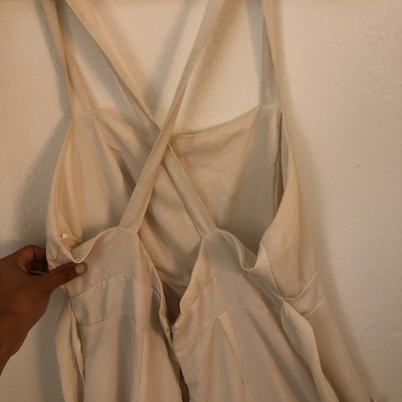 Beige button midi/long dress - Picture 2 of 3